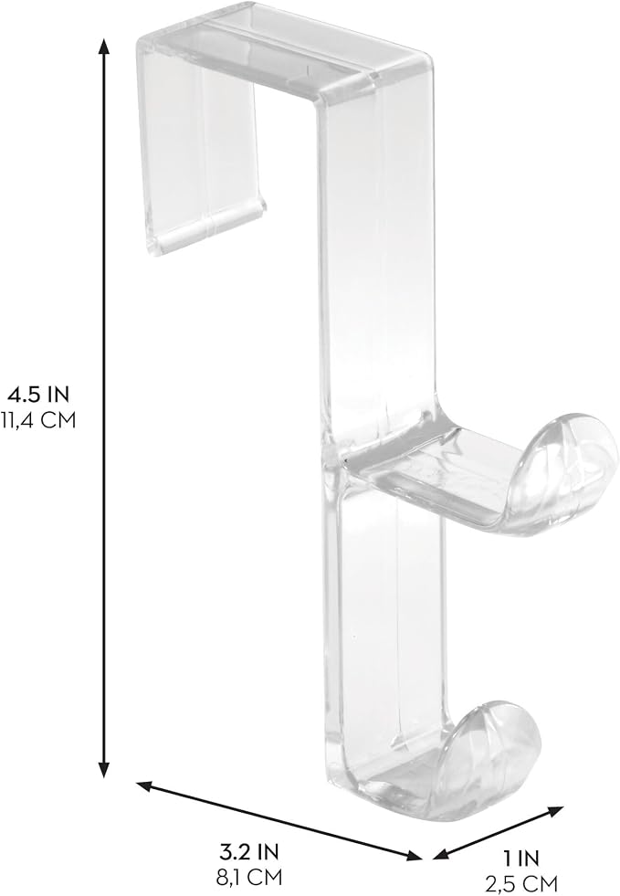 iDesign 3-Pack Over Door Double Hook - Image 3
