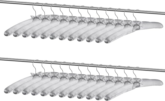 Jetec 24 Pieces Satin Padded Hangers - Image 2