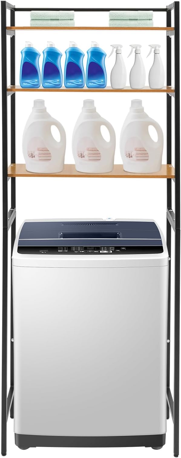 Over Washer and Dryer Storage Shelf Laundry Room Organization Storage Clothes - Image 5