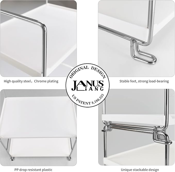 2-Tier Bathroom Countertop, Cosmetics Skincare Organizer Holder - Image 5
