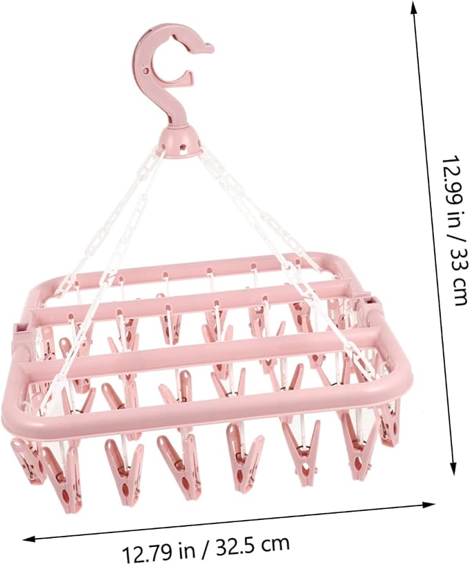 Space-Saving Laundry Drying Rack Clips Plastic Hanger Clips - Image 5