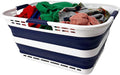 SAMMART 42L Collapsible Plastic Storage Basket by SAMMART