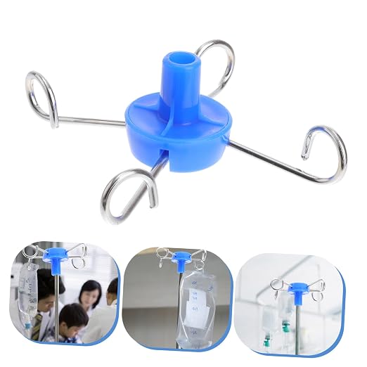KICHOUSE Vertical Infusion Rack Hook Steel Infusion Stand Hook Lightweight - Image 2