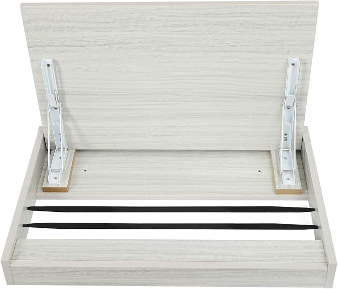 Folding Wall Mounted Table Desk, Small Space Drop Leaf Wall Desk, Floating Table - Image 4