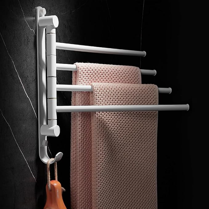Brass Swing Out Towel Bar, Towel Rack - Image 2