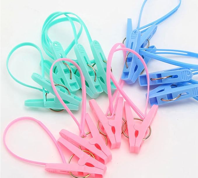 12Pcs Clothes Peg Clip Pins - Image 4