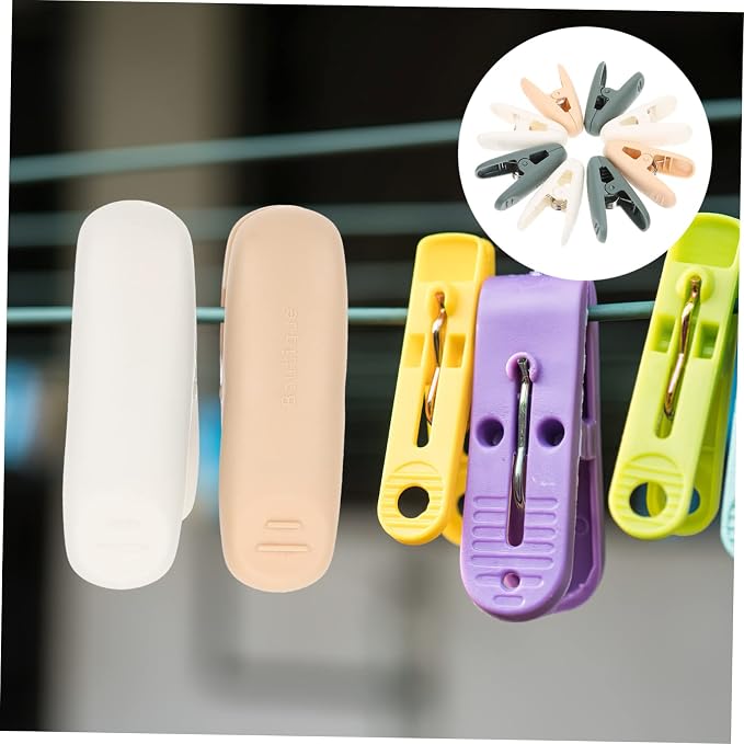 OUNONA 2sets Plastic Laundry Clothes Pins Lightweight Clips - Image 3