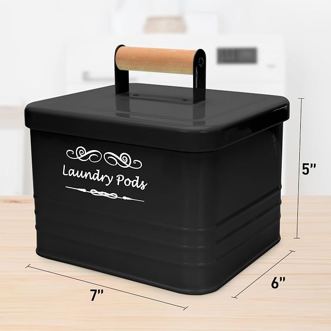 ELITAPRO Modern Farmhouse Laundry Pods Container - Image 5