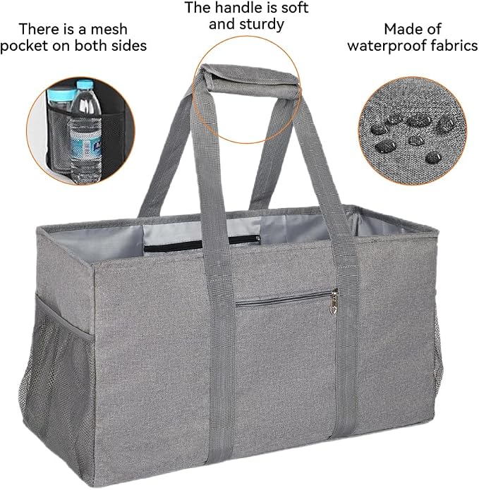 Extra Large Utility Tote Bag – Reusable Shopping Bag - Image 3