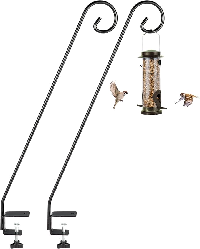 MIXXIDEA 2 Packs Heavy Duty Deck Rail Pole Deck Hook, Extensible and Adjustable by MIXXIDEA