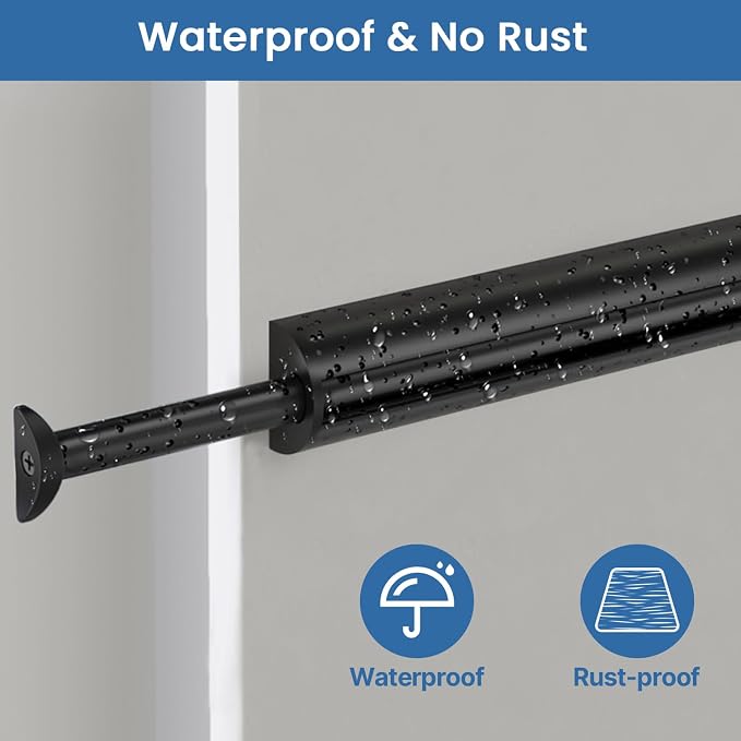 Valet Rod 14-Inch, Pull-Out Closet Clothes Closet Hanging RodMetal Telescoping - Image 5