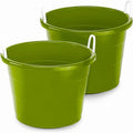 HOMZ 2-Pack Utility Tub, Large Plastic Storage Bucket by Homz
