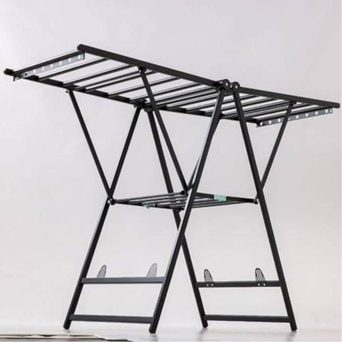 Heavy Duty Clothes Drying Rack, Foldable Stainless Steel Laundry Stand - Image 3