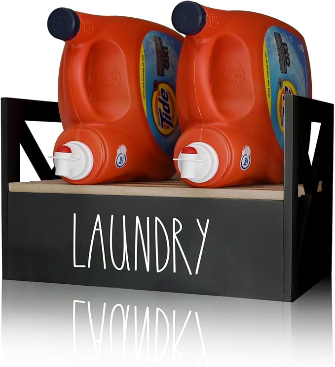 Detergent Holder for Laundry Room, Farmhouse Detergent Dispenser, Liquid Soap by CHONIC