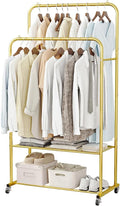 SUOERNUO Clothes Rack with Wheels Garment Rack by SUOERNUO