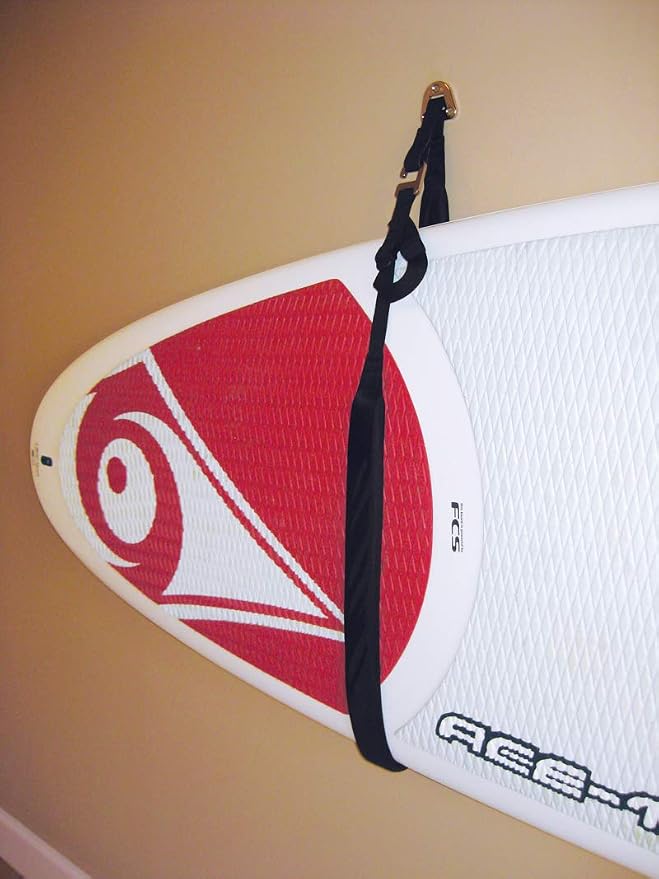 Suspenz Kayak Canoe Stand Up Paddle Board SUP Hanger, DLX Strap Storage System - Image 4