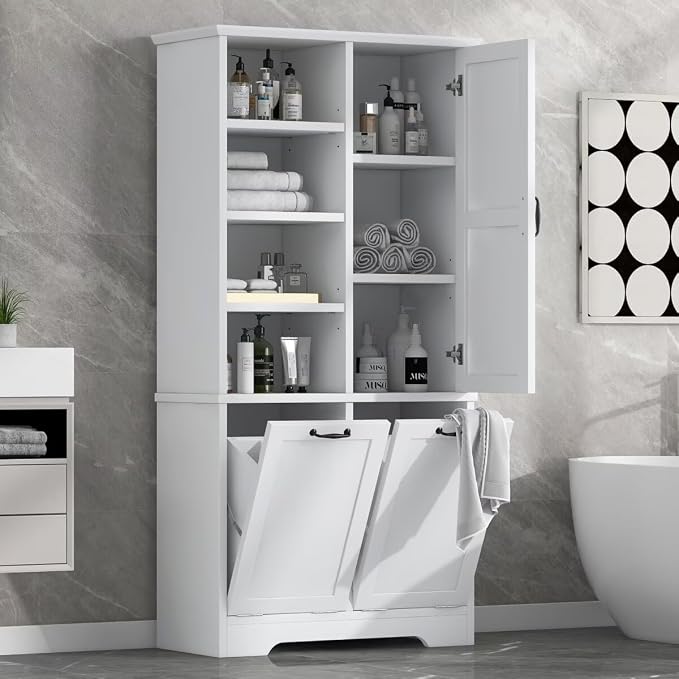 68" H Bathroom Storage Cabinet - Image 7
