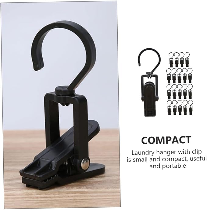 20pcs Hook Swivel Clamp Laundry Hook Scarves Hangers Multi-Purpose Hanger Boot - Image 6