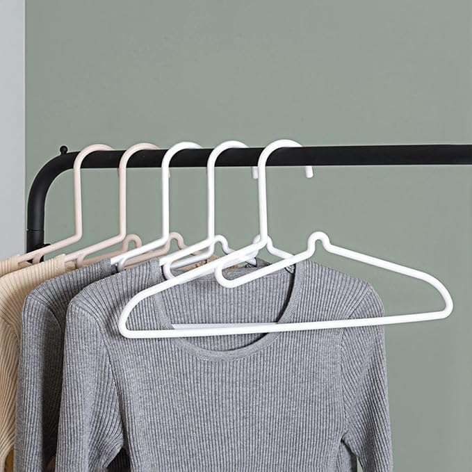 Non-Slip Plastic Clothes Hangers Set, Sturdy Portable Clothes Racks - Image 6