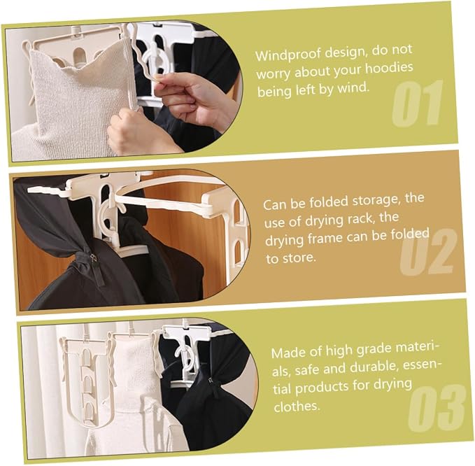 Rotatable Plastic Clothes Drying Rack - Image 4