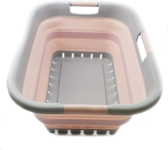 SAMMART 41L Collapsible Plastic Laundry Basket by SAMMART