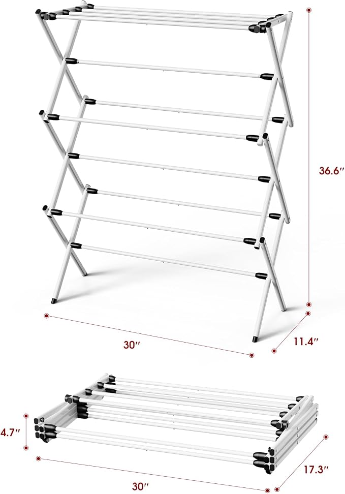 Foldable Clothes Drying Rack – Metal Laundry Drying Rack - Image 2