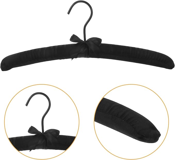 Veemoon 5pcs Non-Slip Satin Padded Hangers - Image 7