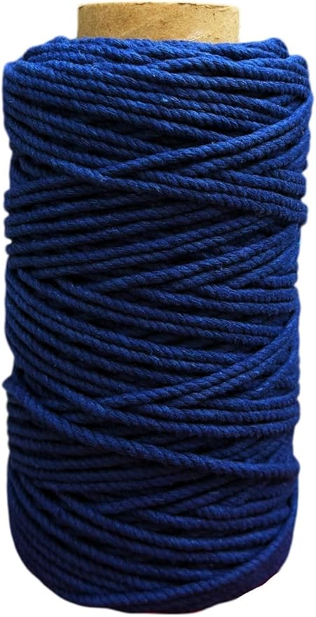 Maker's Craft Natural Macrame Cord 4mm X 109 Yards Twisted Dyed Colors by MakersCraft