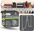 Evelots Tall Wire Shelf Dividers -8 Pack- Closet Storage & Organization by Evelots