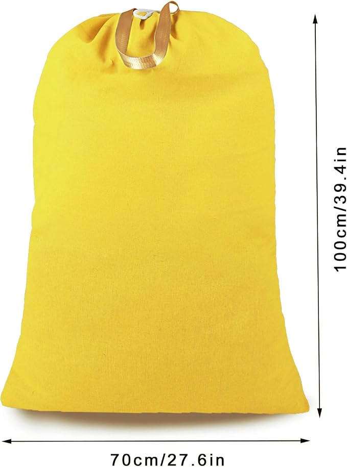 Heavy Duty Laundry Bag with Drawstring and Handle, Extra Large Travel Dirty - Image 2