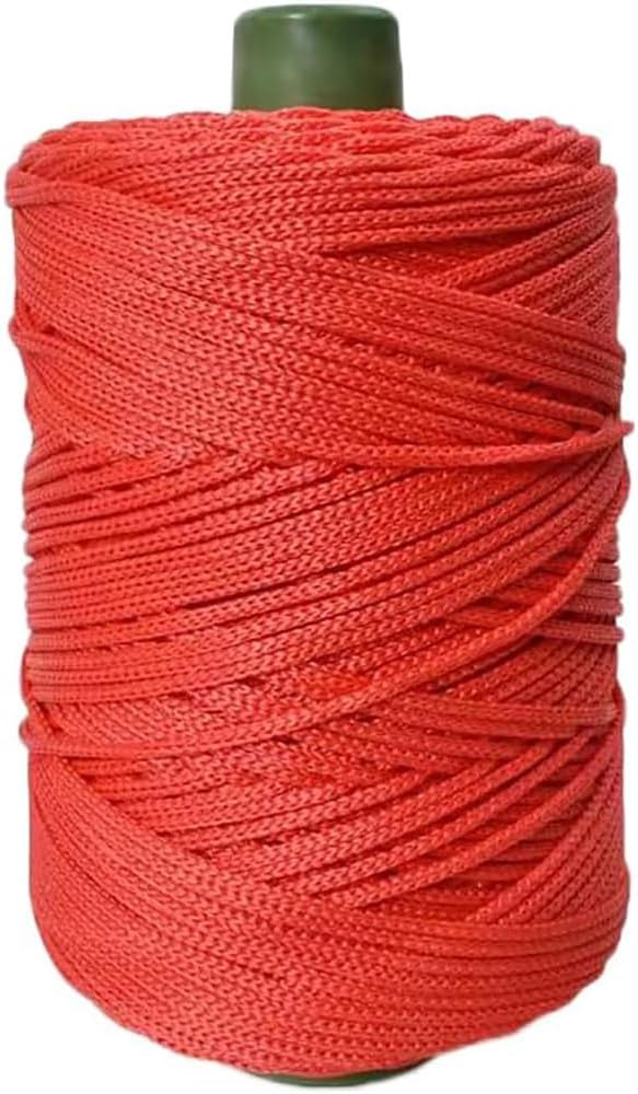 250G Hollow Braided Polypropylene Rope 3mm Colorful Polyester Yarn Handmade by Unknown