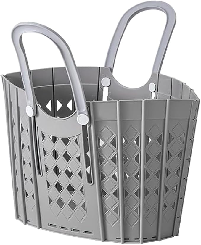 Laundry Basket Collapsible Plastic Portable Hamper, Waterproof Storage by MOVEHI