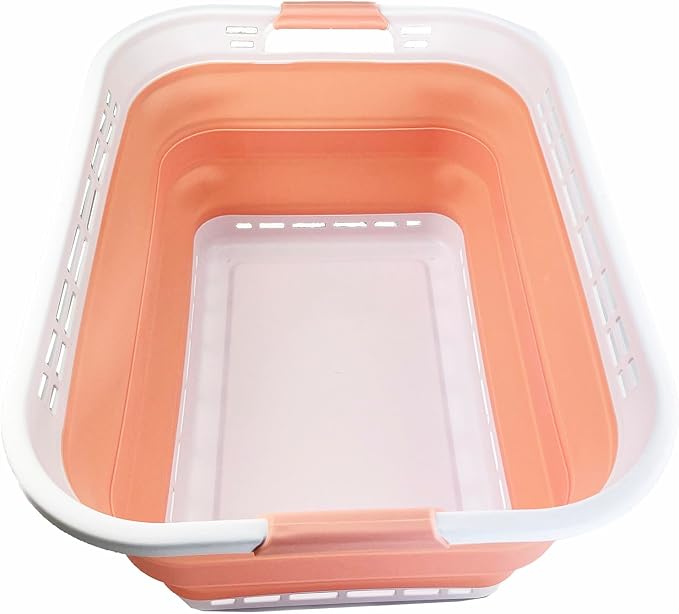SAMMART 42L Collapsible Plastic Laundry Hamper/Basket by SAMMART