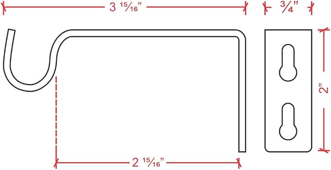 Ivilon Fixed Brackets for Curtain Rods - Image 3