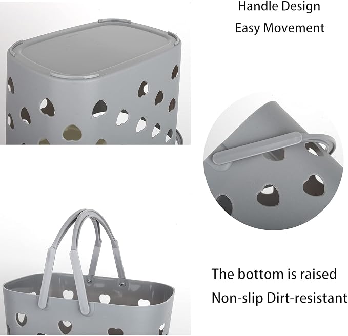 Anyoifax Portable Shower Caddy Tote Plastic Storage Basket - Image 5