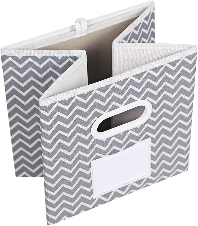 MAX Houser Fabric Cloth Storage Bins, Foldable Storage Cubes Organizer Baskets - Image 6