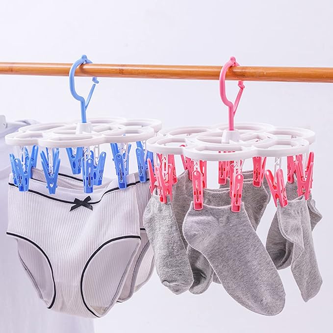 Clothespin Rack Laundry Drying Rack, Clothes Hangers - Image 4