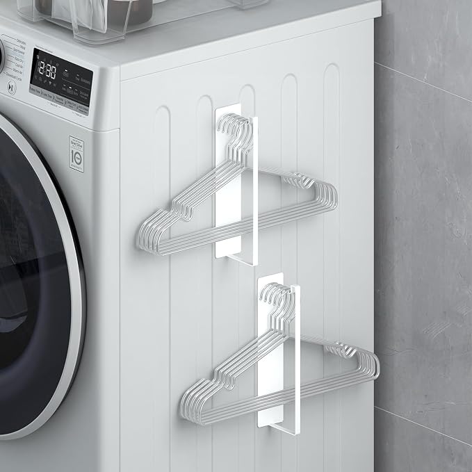 Magnetic Hanger Holder for Laundry Room, AUVAHOX 2Pack Clothes Hangers by AUVAHOX