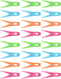 48pcs Colorful Plastic Clothes Drying Clips Windproof Laundry Pegs Sock Clips by WATIIFUFU