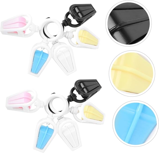 Cabilock 10pcs Swivel Laundry Hooks Plastic Hanger Clips - Image 5