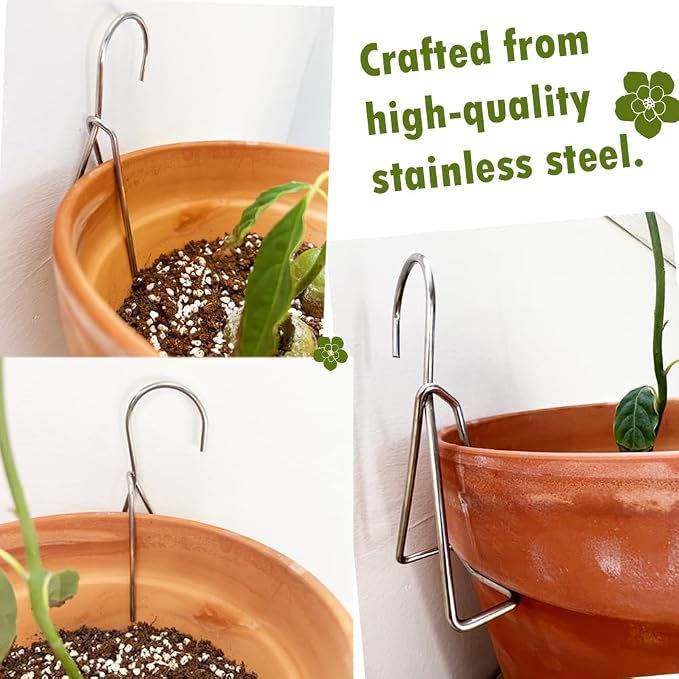24 Pack Flower wall Pot Holder, Flower Pot Clips - Image 5