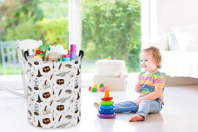 Kids Laundry Hamper, Magic Laundry Basket Collapsible Cute Storage Baskets - Image 6