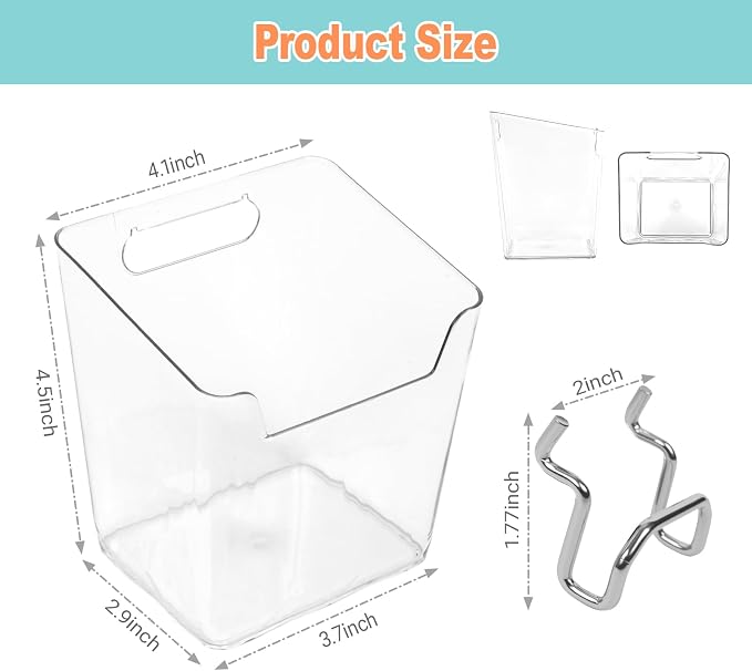 8 Pack Large Pegboard Bins - Image 2