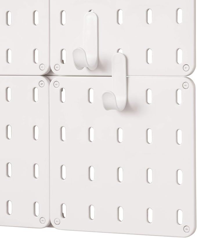 iDesign Cade BPA-Free Plastic Modular Hanging Pegboard Organizer Single Storage - Image 3