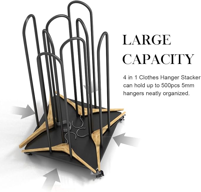 Hanger Organizer Stacker, 4 in 1 Hanger Rack Stand - Image 2