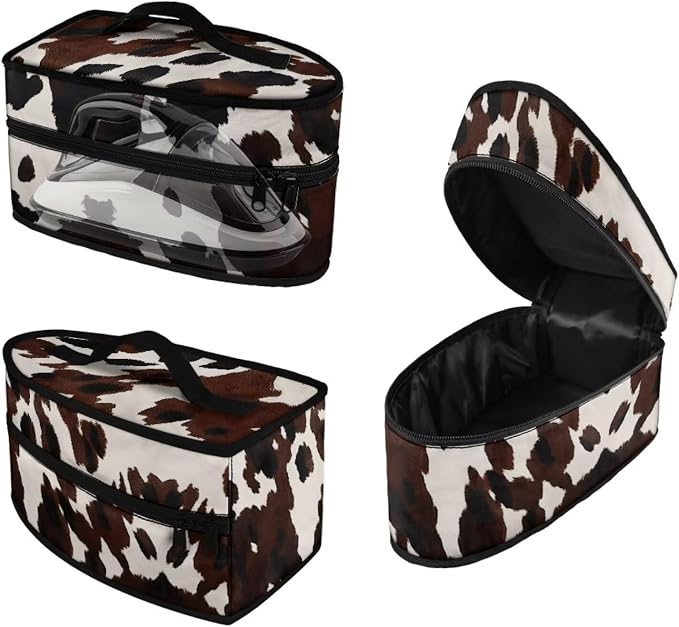 Brown Cow Print Clothes Iron Storage Case by Maiyoinou