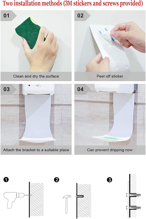 Drip Tray for Automatic Soap Dispenser, Wall Mount and Hand Sanitizer Dispenser - Image 5