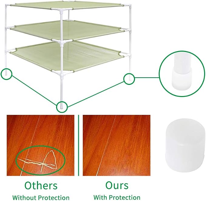 Growsun Sweater Drying Rack 6-Layer Stackable Cloth Mesh Dry Net - Image 5