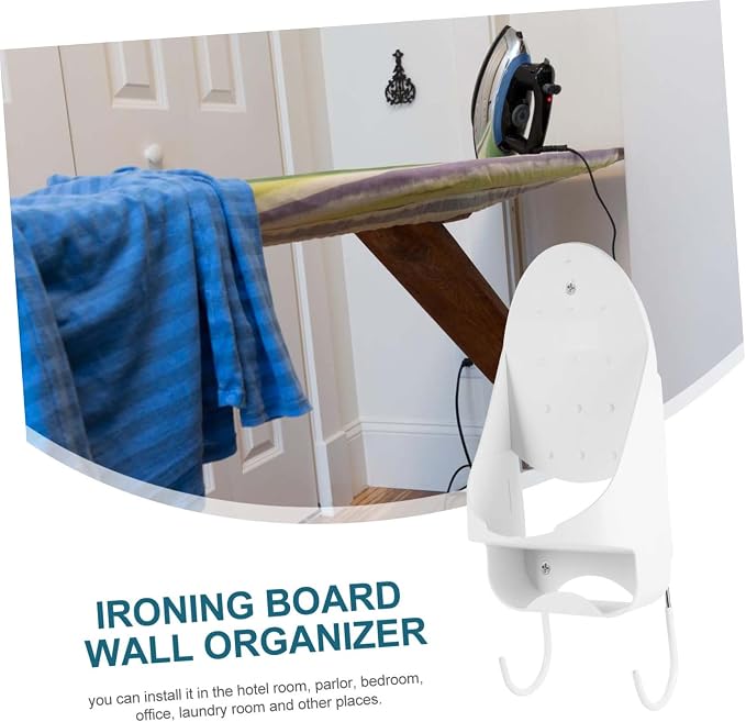 1pc Wall Mounted Ironing Board Holder Iron Organizer - Image 3