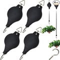 TIHOOD 4PCS Retractable Plant Pulley Hanging Basket Hooks by Tihood